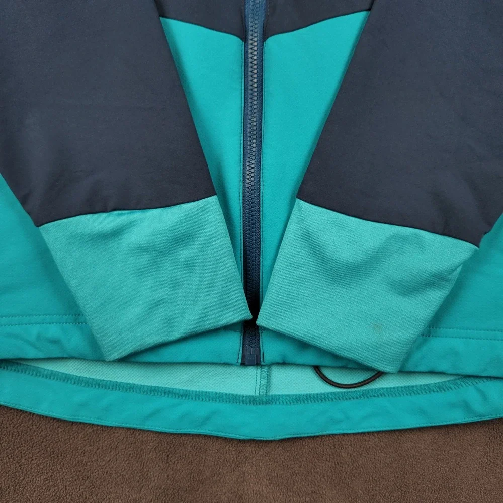 Bjorn Daehlie Gatineau Jacket Mens XL‎ Blue Teal Gray Hooded Softshell Running